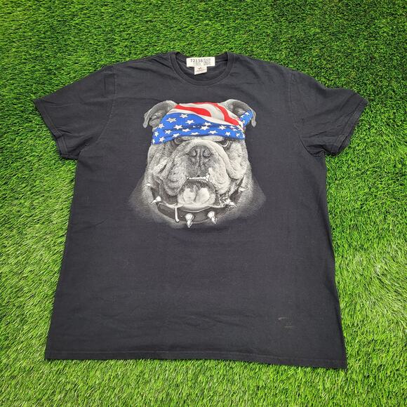 Bulldog Shirt Womens 2XL 24x29 Black - Picture 1 of 13